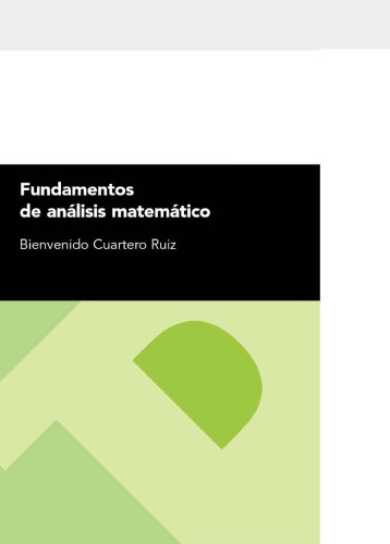 Fundamentos de análisis matemático