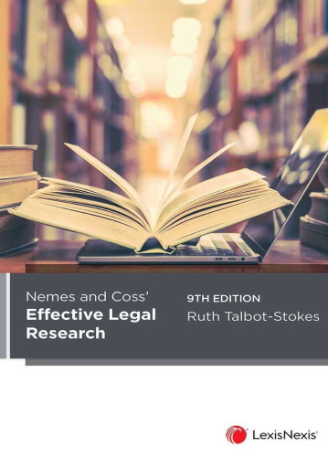 Nemes and Coss' Effective Legal Research Ruth