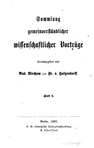Ueber Hünengräber und Pfahlbauten. Nach zwei Vorträgen im Saale des Berliner Handwerker- Vereins , gehalten am 14. und 18. December 1865
