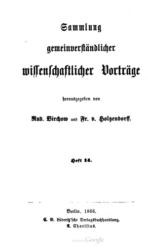 Volksbildung und Wissenschaft in Deutschland während der letzten Jahrhunderte