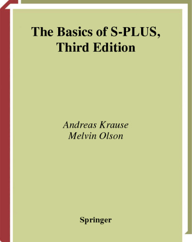 The Basics of S-PLUS (Third Edition)