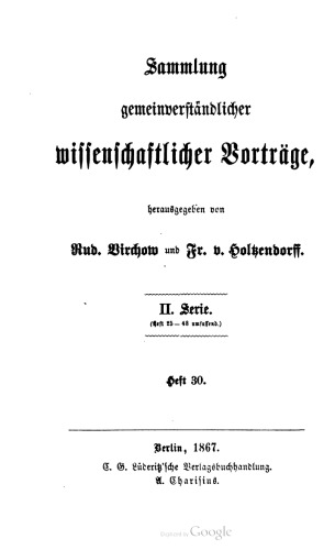 Ueber den Einfluß [Einfluss] des Klimas auf den Menschen