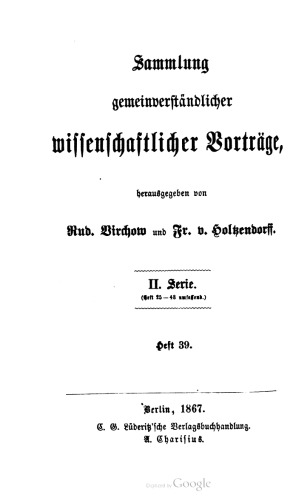 Über Empfindungen. Ein Vortrag, gehalten in Elberfeld am 9. Januar 1867