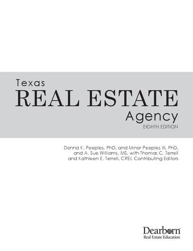 Texas Real Estate Agency, Eighth Edition