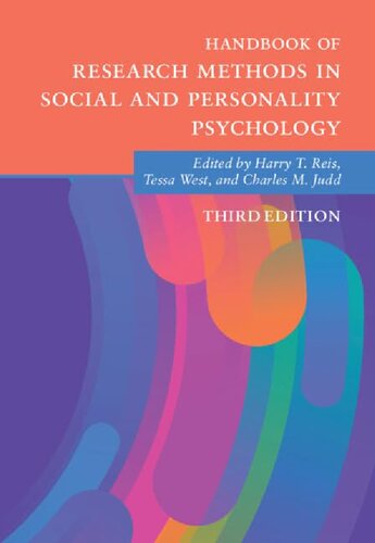 Handbook of Research Methods in Social and Personality Psychology (Cambridge Handbooks in Psychology)
