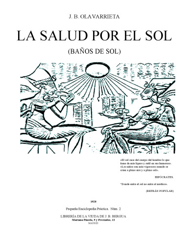 La Salud Por El Sol, Baños de Sol