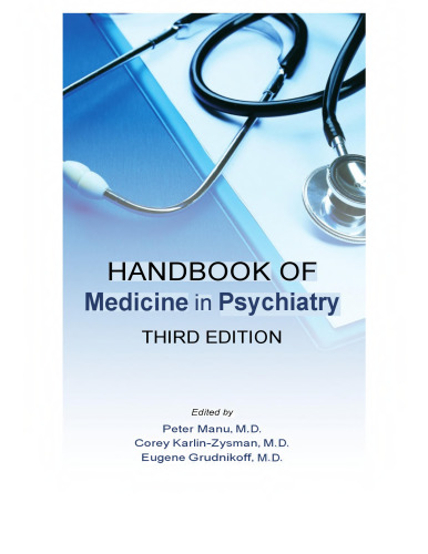 Handbook of Medicine in Psychiatry
