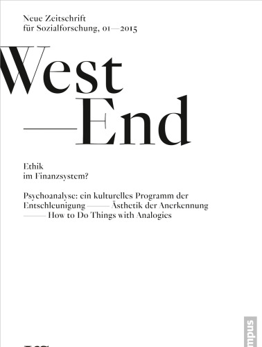 West End. Neue Zeitschrift für Sozialforschung, no. 1, 2015