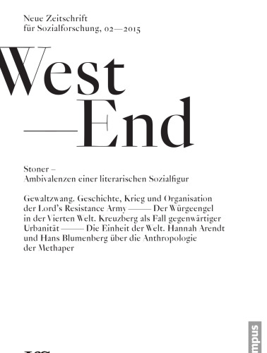 West End. Neue Zeitschrift für Sozialforschung, no. 2, 2015