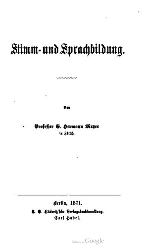 Stimm- und Sprachbildung