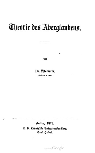 Theorie des Aberglaubens