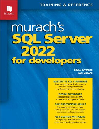 Murach's SQL Server 2022 for Developers