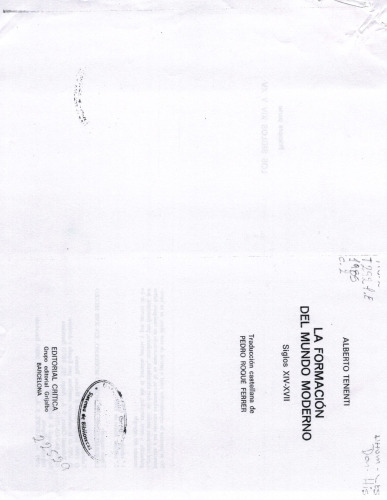 La formación del mundo moderno, siglos XIV-XVII