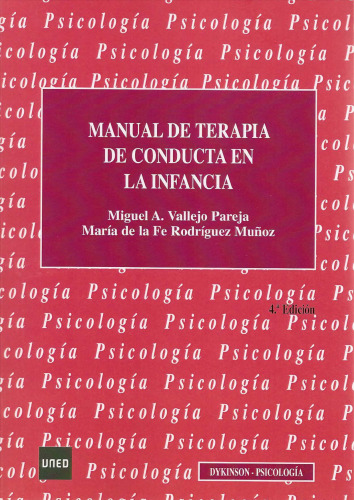 Manual de Terapia de Conducta en la Infancia