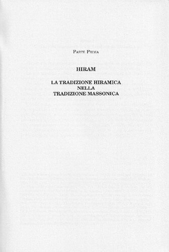 Hiram e la leggenda di Hiram. Simbolo dell’ideale muratorio maestro di perfezione