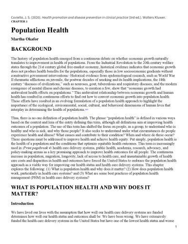 Health promotion and disease prevention in clinical practice