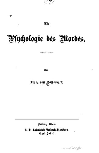 Die Psychologie des Mordes
