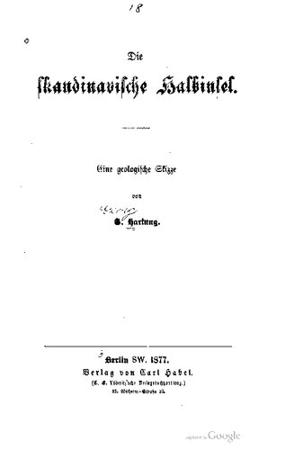 Die skaninavische Halbinsel : Eine geologische Skizze