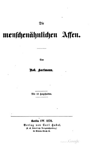 Die menschenähnlichen Affen