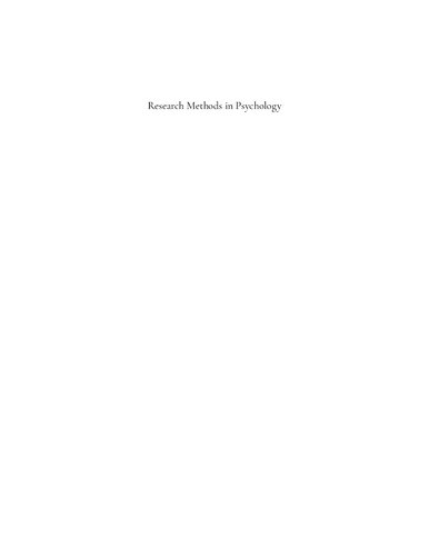 Research Methods in Psychology