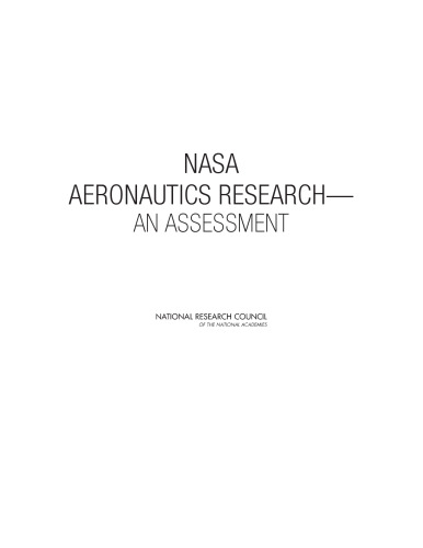 NASA Aeronautics Research: An Assessment