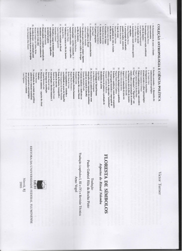 Floresta De Símbolos(Symbols in Ndembu Ritual)