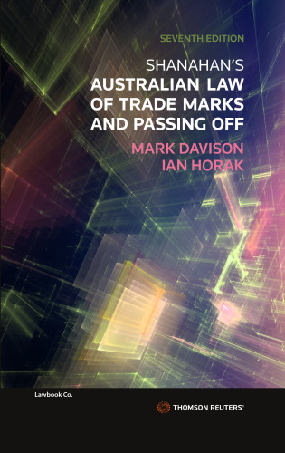 Shanahan's Australian Law of Trade Marks and Passing Off