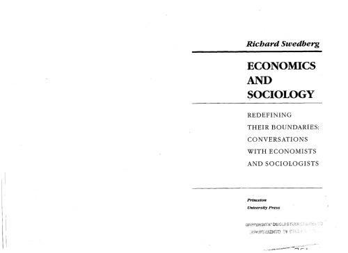 Economics and Sociology
