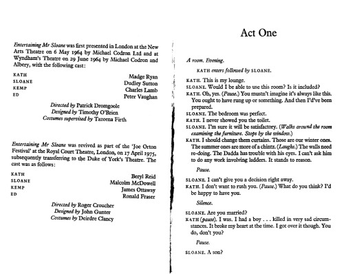 Entertaining Mr Sloane (Modern Plays)