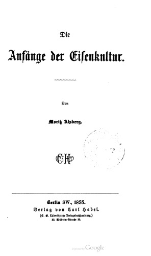 Die Anfänge der Eisenkultur