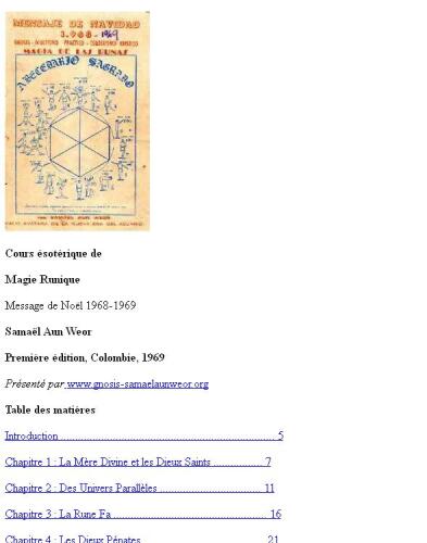 Cours Ésotérique de Magie Runique