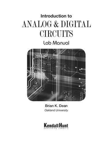 Introduction to Analog AND Digital Circuits