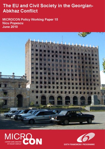 The EU and Civil Society in the Georgia-Abkhazia Conflict