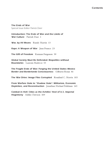 The Ends of War (Social Text)