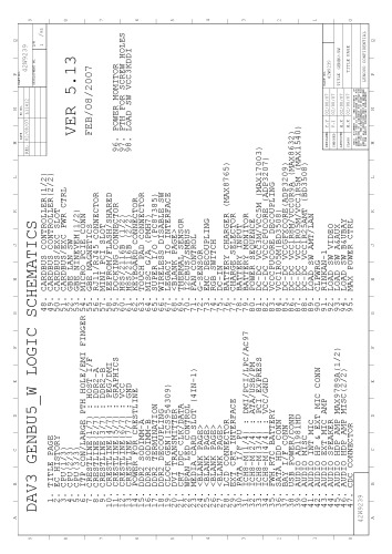 DAV3 GENBU5_W LOGIC SCHEMATICS. Ver. 5.13