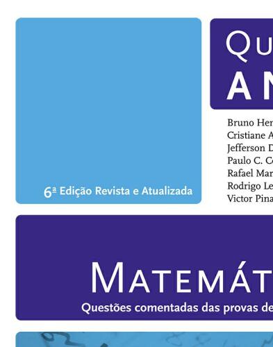 Matemática 6ED: Questões Anpec