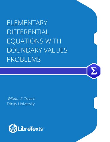 Elementary Differential Equations with Boundary Values Problems