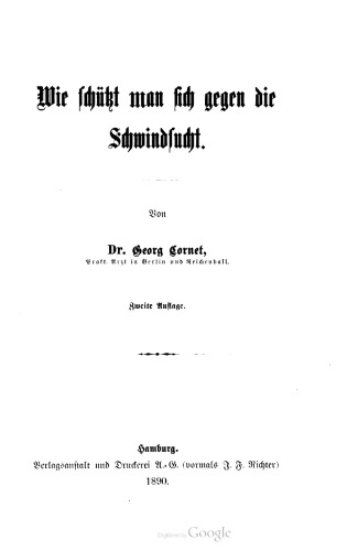 Wie schützt man sich gegen die Schwindsucht