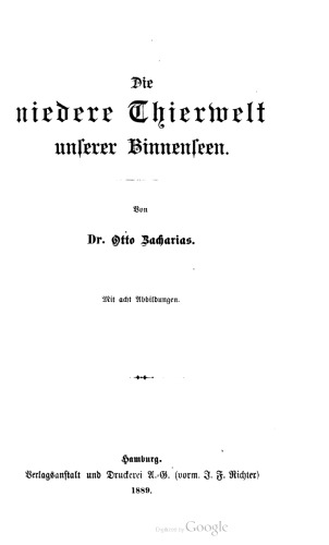 Die niedere Tierwelt unserer Binnenseen