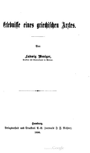 Erlebnisse eines griechischen Arztes