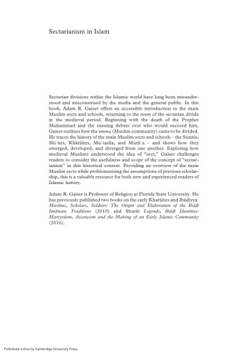 Sectarianism in Islam: The Umma Divided