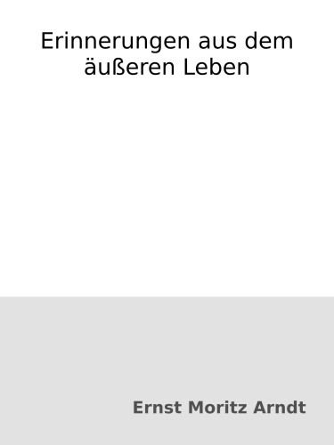 Erinnerungen aus dem äußeren Leben