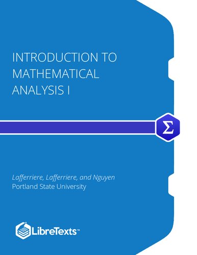 Introduction to Mathematical Analysis I