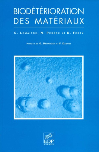 Biodeterioration des Materiaux  French
