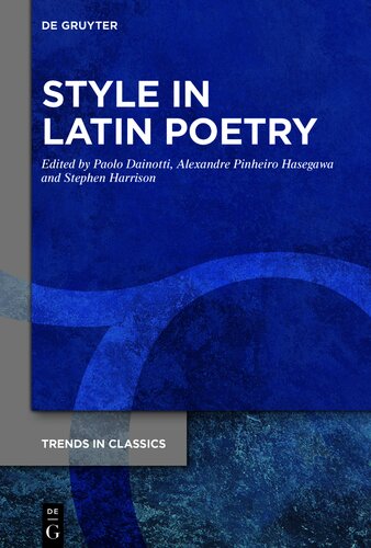 Style in Latin Poetry