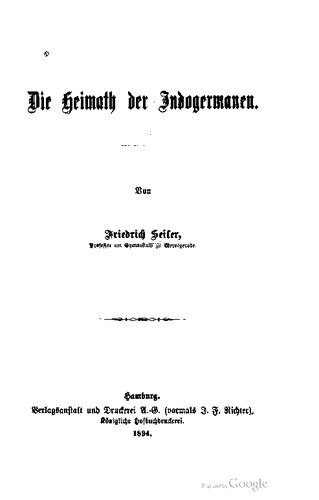 Die Heimat der Indogermanen