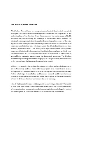 The Hudson River Estuary