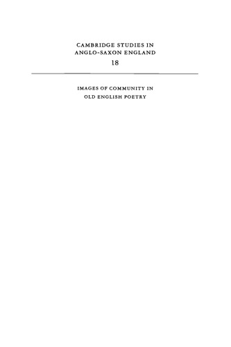 Images of Community in Old English Poetry