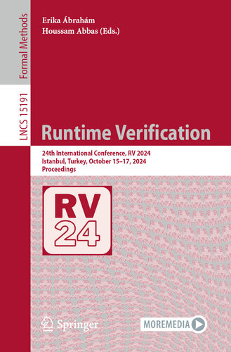 Runtime Verification: 24th International Conference, RV 2024, Istanbul, Turkey, October 15–17, 2024, Proceedings