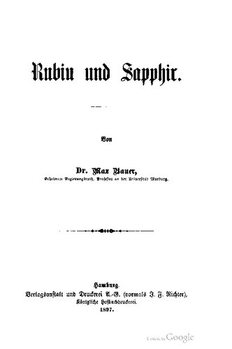 Rubin und Sapphir [Saphir]